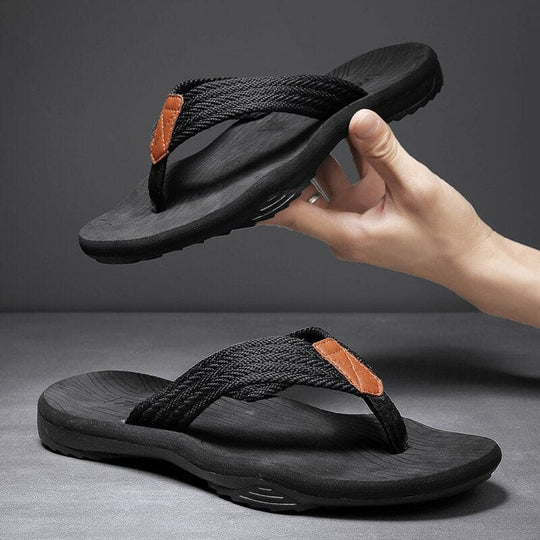 Leren Orthopedische Sandalen Dames met Ademend Bovenwerk en Open Neus - ZovaFashion - Sandalen Dames