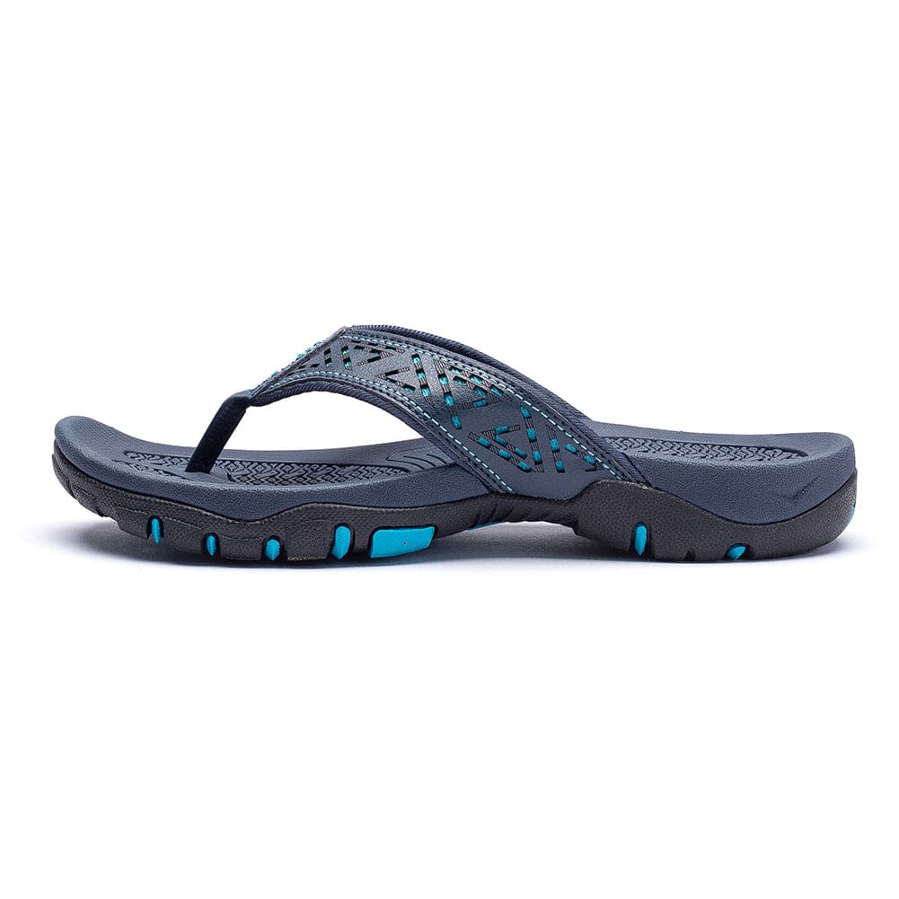 Leren Orthopedische Sandalen Dames met Ademend Bovenwerk en Open Neus - ZovaFashion - Sandalen Dames