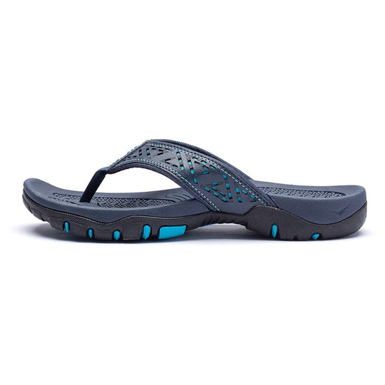 Leren Orthopedische Sandalen Dames met Ademend Bovenwerk en Open Neus - ZovaFashion - Sandalen Dames