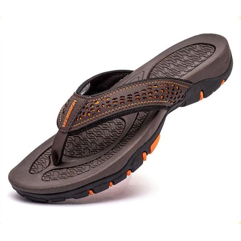 Leren Orthopedische Sandalen Dames met Ademend Bovenwerk en Open Neus - ZovaFashion - Sandalen Dames