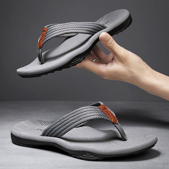 Leren Orthopedische Sandalen Dames met Ademend Bovenwerk en Open Neus - ZovaFashion - Sandalen Dames