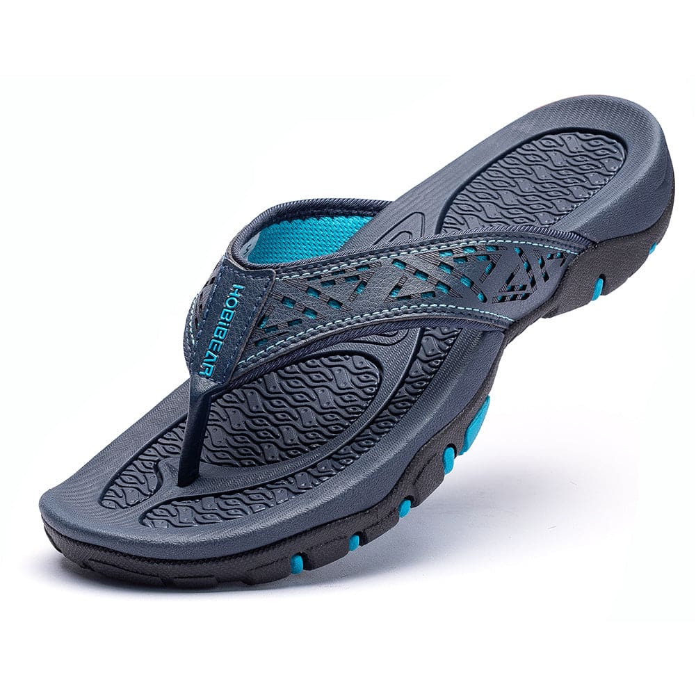 Leren Orthopedische Sandalen Dames met Ademend Bovenwerk en Open Neus - ZovaFashion - Sandalen Dames