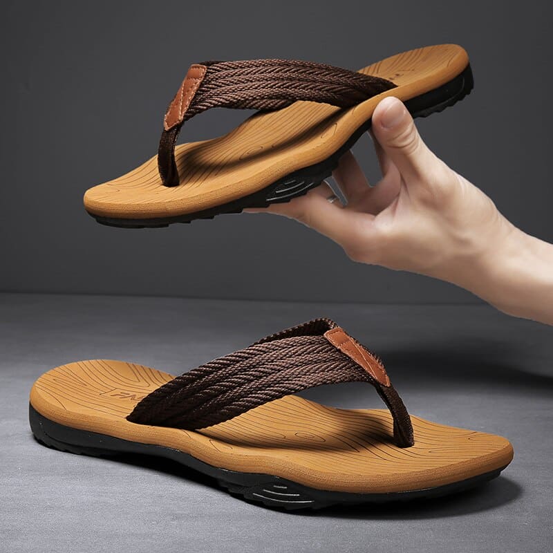 Leren Orthopedische Sandalen Dames met Ademend Bovenwerk en Open Neus - ZovaFashion - Sandalen Dames