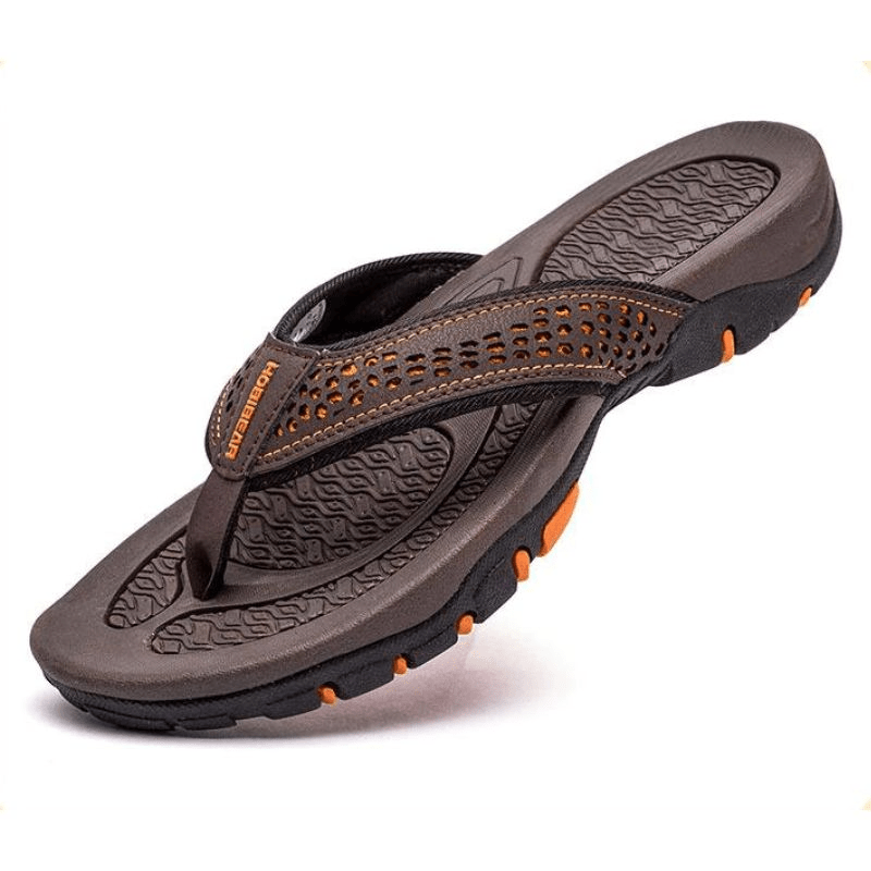 Leren Orthopedische Sandalen Dames met Ademend Bovenwerk en Open Neus - ZovaFashion - Sandalen Dames