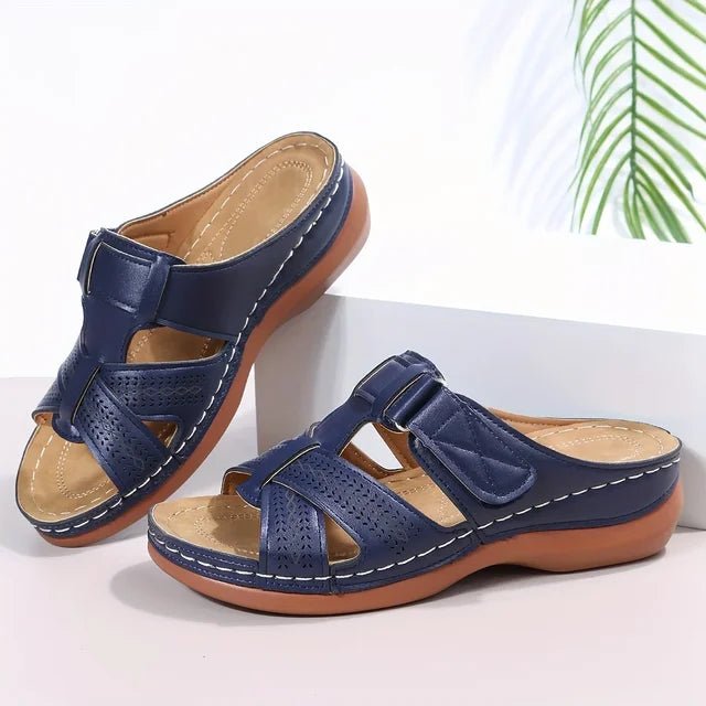 Leren Orthopedische Sandalen Dames met Non - slip Zool - ZovaFashion - Sandalen Dames