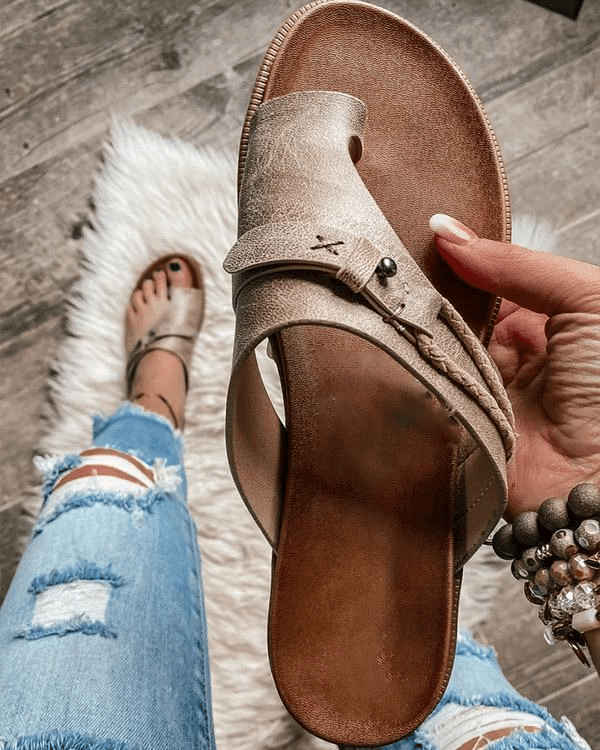 Leren Orthopedische Sandalen Dames met Verstelbare Bandjes en Lichtgewicht Ontwerp - Zova - Fashion