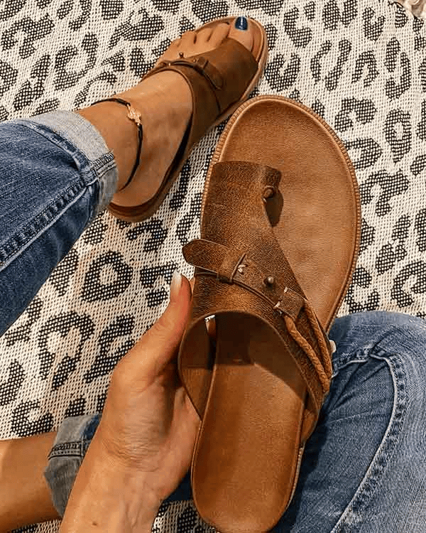 Leren Orthopedische Sandalen Dames met Verstelbare Bandjes en Lichtgewicht Ontwerp - Zova - Fashion