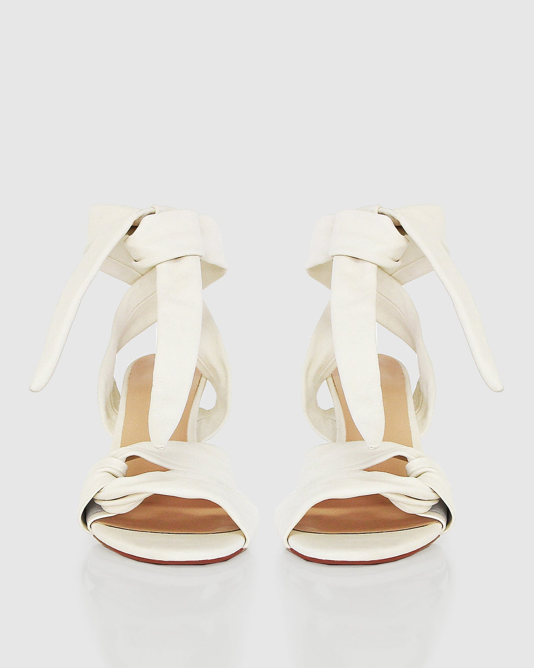 Leren Sandalen Dames met Twisted Straps en Stiletto Hak - Zova - Fashion - Sandalen Dames
