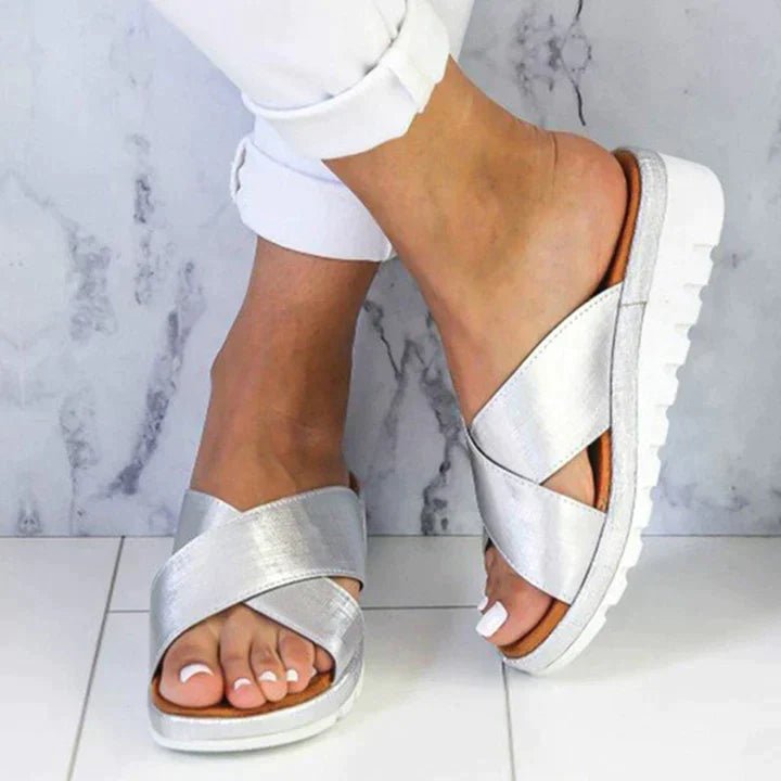 Leren Sandalen Dames met Verstelbare Bandjes en Chunky Zool - Zova - Fashion - Sandalen Dames