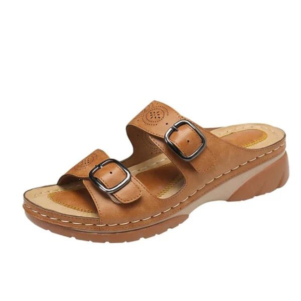 Leren Sandalen Dames met Verstelbare Bandjes en Ergonomisch Ontwerp - Zova - Fashion - Sandalen Dames