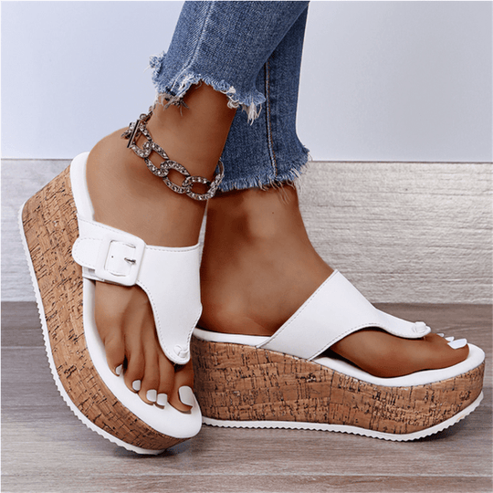 Leren Sandalen Dames met Verstelbare Bandjes en Non - Slip Zolen - ZovaFashion - Sandalen Dames
