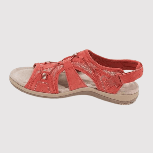 Leren Sandalen Dames met Verstelbare Bandjes en Open - Teen Design - ZovaFashion - Sandalen Dames