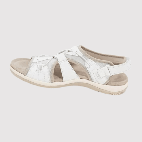 Leren Sandalen Dames met Verstelbare Bandjes en Open - Teen Design - ZovaFashion - Sandalen Dames