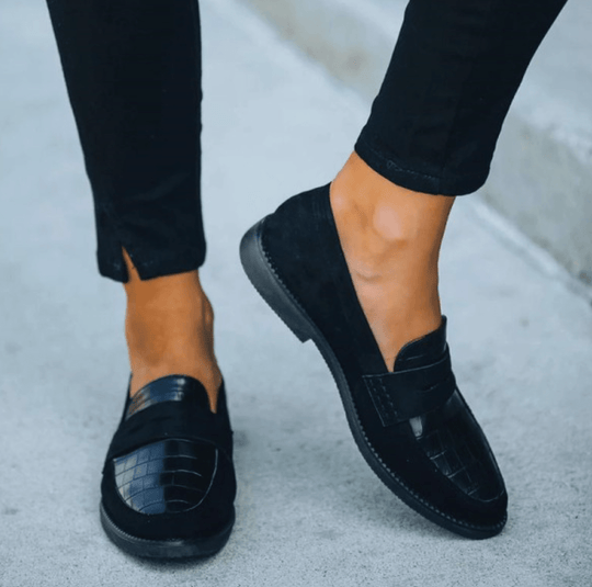Leren Schoenen Dames met Slanke Silhouet en Flexibele Zool - ZovaFashion - Schoenen Dames