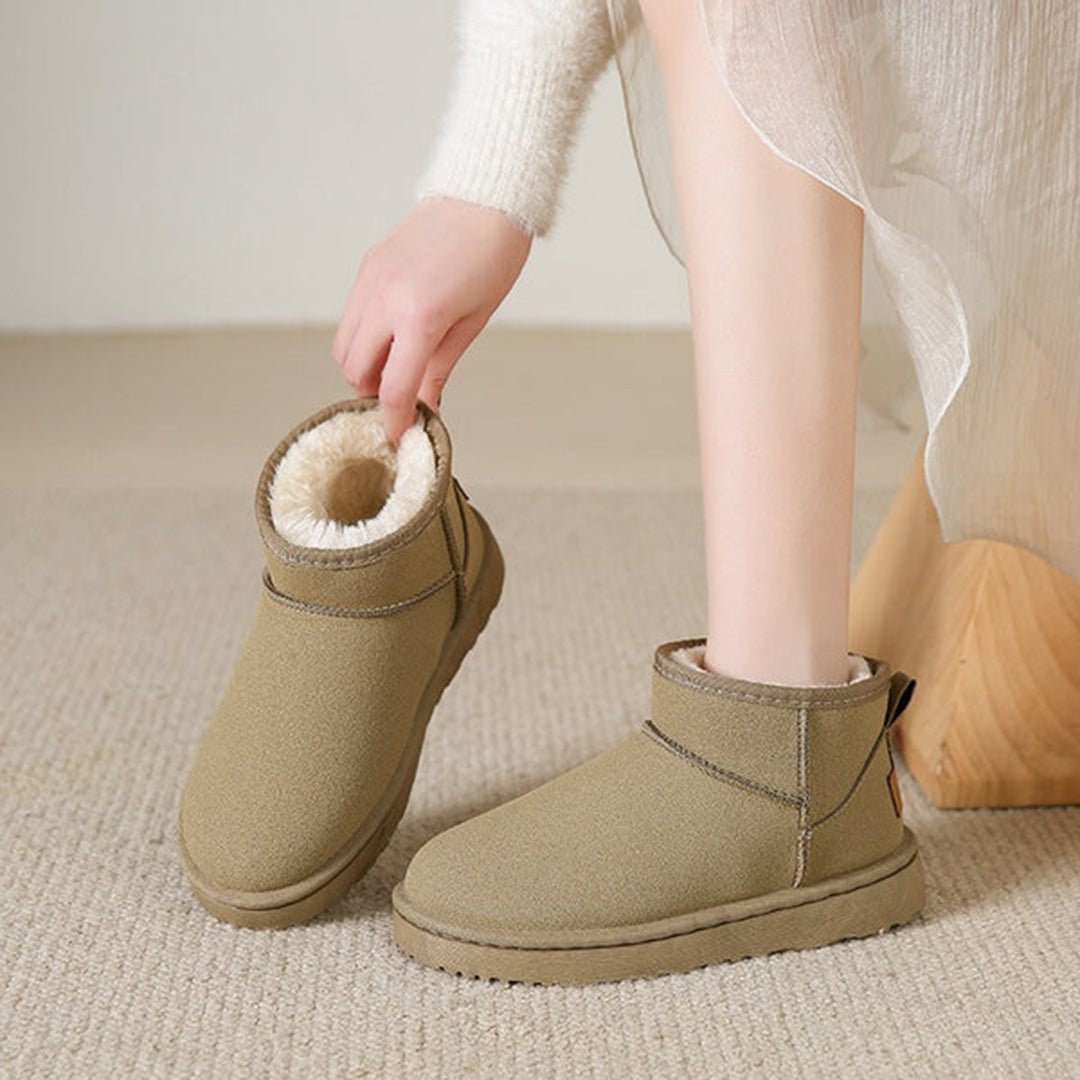 Leren Sneakers Dames met Chunky Zool en Ankelhoogte Design - ZovaFashion - Schoenen Dames