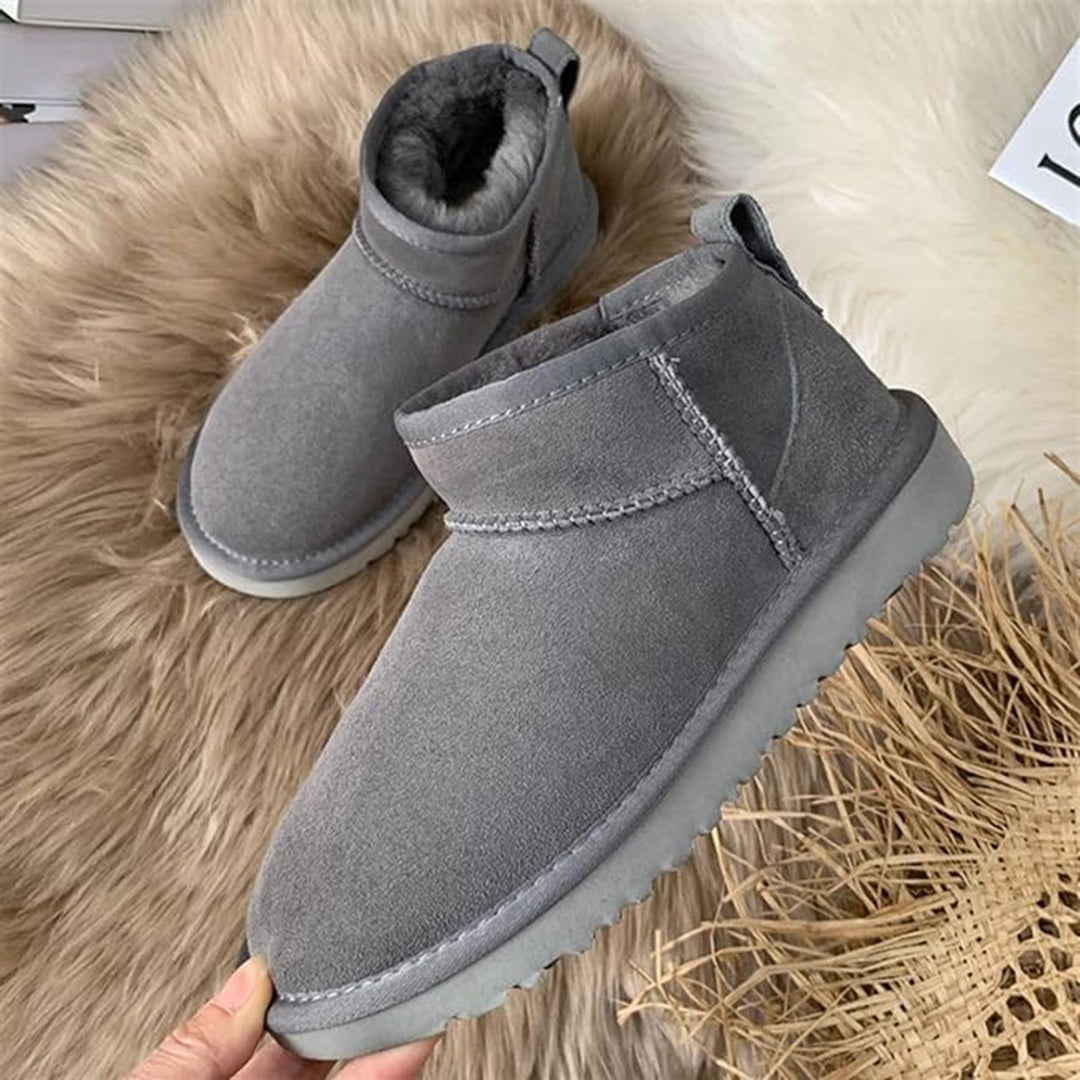 Leren Sneakers Dames met Chunky Zool en Ankelhoogte Design - ZovaFashion - Schoenen Dames