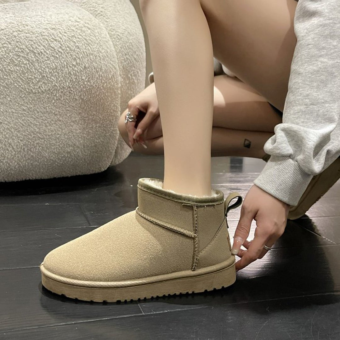 Leren Sneakers Dames met Chunky Zool en Ankelhoogte Design - ZovaFashion - Schoenen Dames