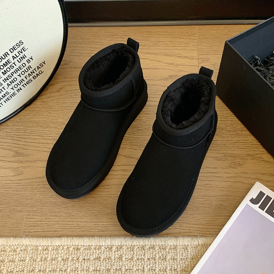 Leren Sneakers Dames met Chunky Zool en Ankelhoogte Design - ZovaFashion - Schoenen Dames