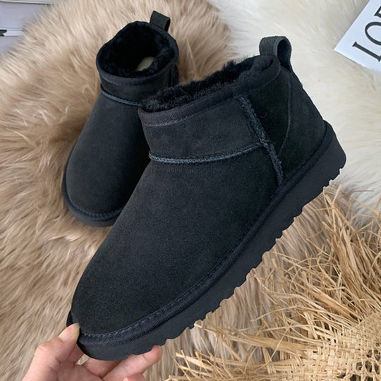 Leren Sneakers Dames met Chunky Zool en Ankelhoogte Design - ZovaFashion - Schoenen Dames