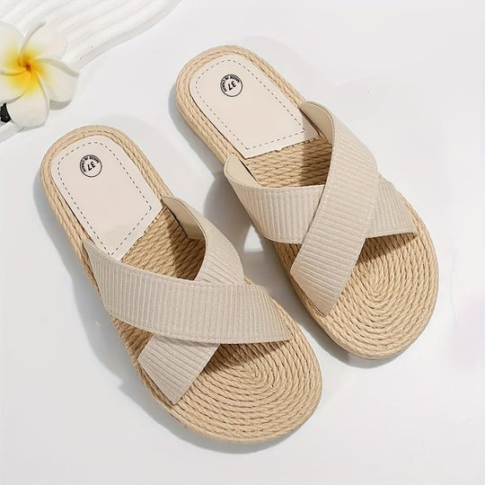 Lichtgewicht Cross - Band Sandalen Dames met Non - Slip Zolen - ZovaFashion - Sandalen Dames