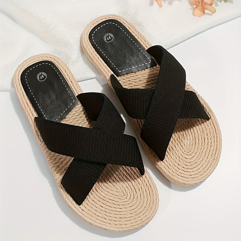 Lichtgewicht Cross - Band Sandalen Dames met Non - Slip Zolen - ZovaFashion - Sandalen Dames