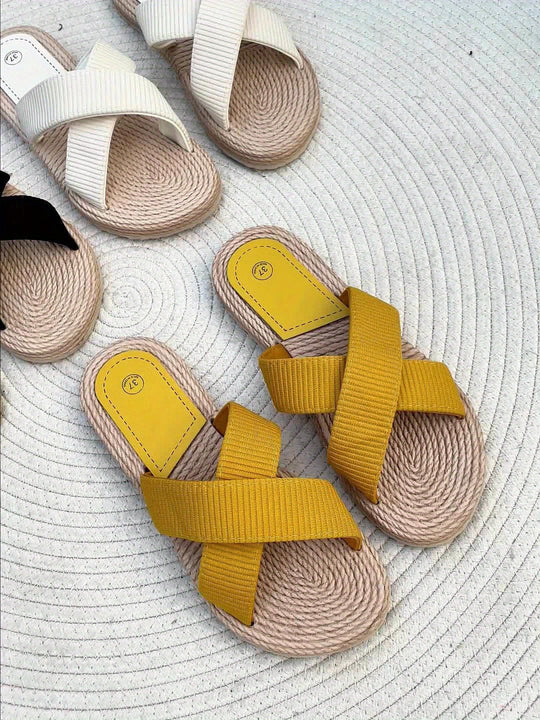 Lichtgewicht Cross - Band Sandalen Dames met Non - Slip Zolen - ZovaFashion - Sandalen Dames