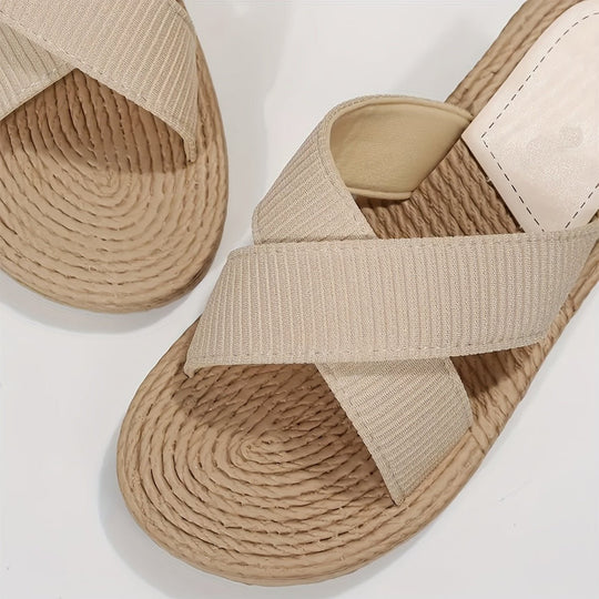 Lichtgewicht Cross - Band Sandalen Dames met Non - Slip Zolen - ZovaFashion - Sandalen Dames