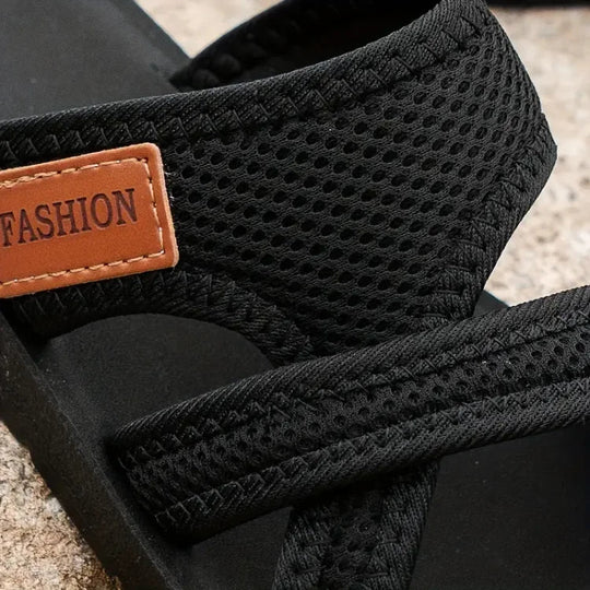 Lichtgewicht Mesh Sandalen Dames met Verstelbare Bandjes en Relaxed Fit - ZovaFashion - Sandalen Dames
