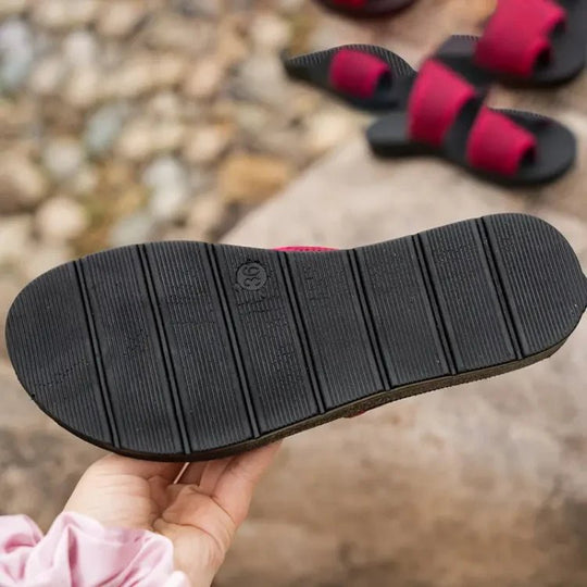 Lichtgewicht Mesh Sandalen Dames met Verstelbare Bandjes en Relaxed Fit - ZovaFashion - Sandalen Dames