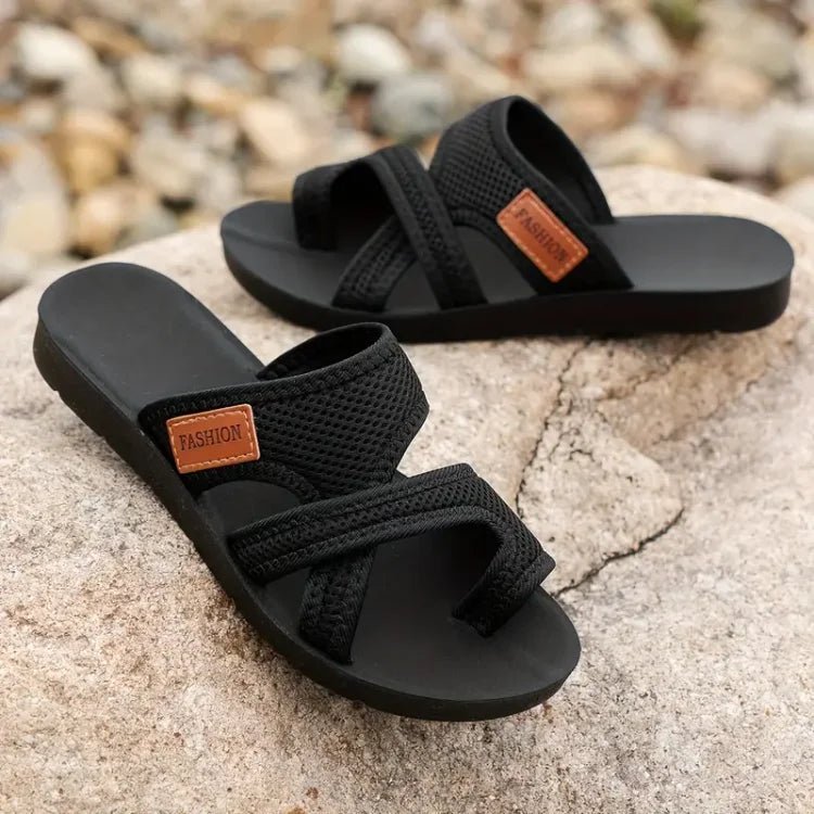 Lichtgewicht Mesh Sandalen Dames met Verstelbare Bandjes en Relaxed Fit - ZovaFashion - Sandalen Dames