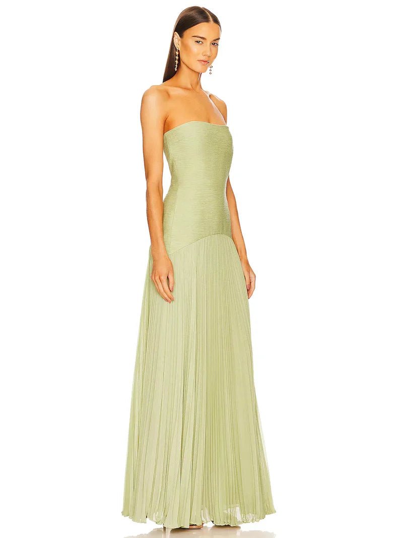 Linnen Maxi Zomerjurk met Mouwloos Design en Lage Taille - Zova - Fashion - Maxi Jurk