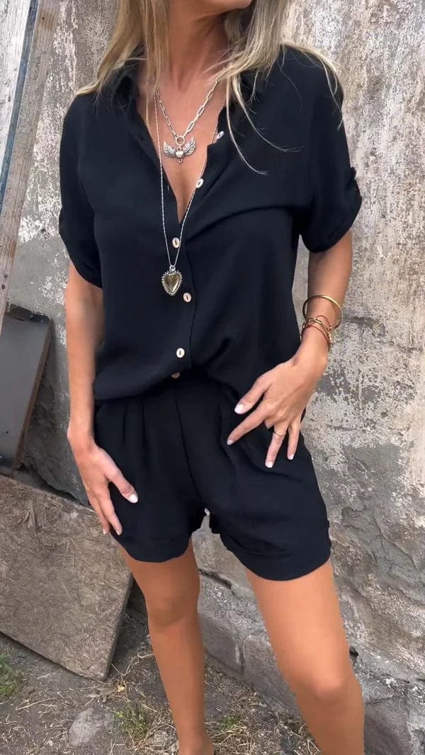 Linnen Set Dames | Kreukvrij Set met Relaxed Fit en Ademend Comfort - Zova - Fashion