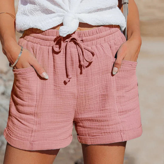 Luchtige Zomer Shorts met Elastische Tailleband - ZovaFashion - new