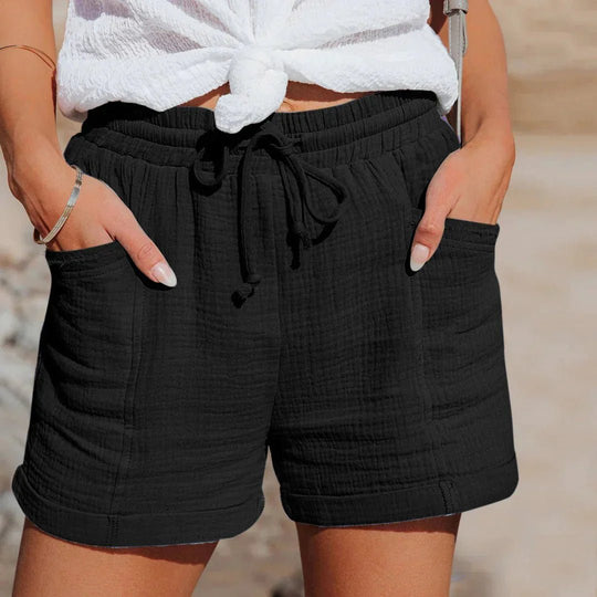 Luchtige Zomer Shorts met Elastische Tailleband - ZovaFashion - new