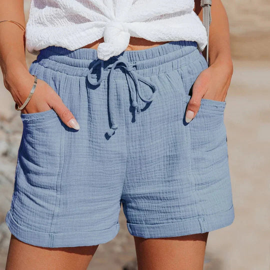 Luchtige Zomer Shorts met Elastische Tailleband - ZovaFashion - new