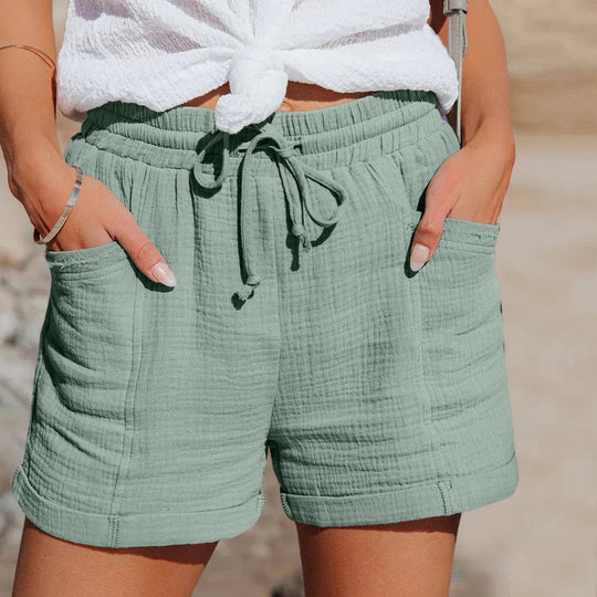 Luchtige Zomer Shorts met Elastische Tailleband - ZovaFashion - new