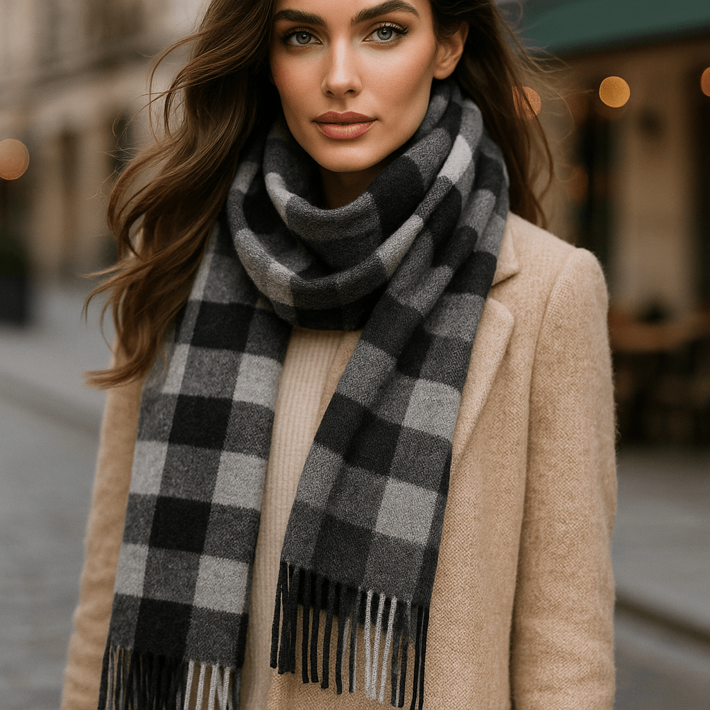Luxe Wol Sjaal – Warm, Zacht en Elegant voor de Winter