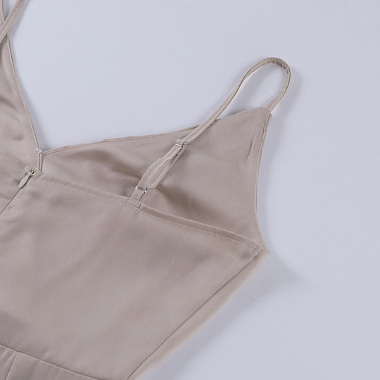 Luxe Maxi Zomerjurk Dames van Katoen met Verleidelijk Silhouet en V - Hals - Zova - Fashion