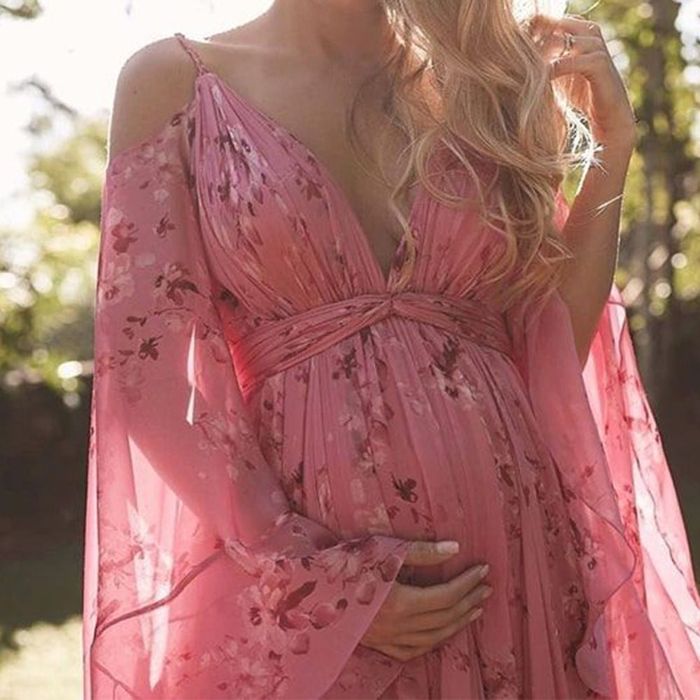 Maxi Zomerjurk Dames in Ademend Kanten Paisley Design met Vloeiende Pasvorm - ZovaFashion - Maxi Jurk