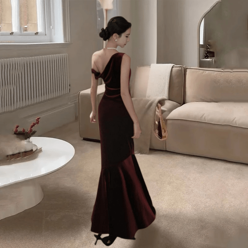 Maxi Zomerjurk van Velvet met V - Hals en Mermaid Silhouette - ZovaFashion - Maxi Jurk