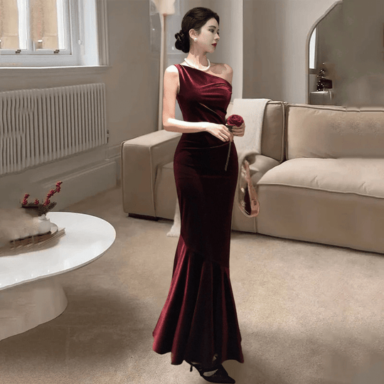 Maxi Zomerjurk van Velvet met V - Hals en Mermaid Silhouette - ZovaFashion - Maxi Jurk