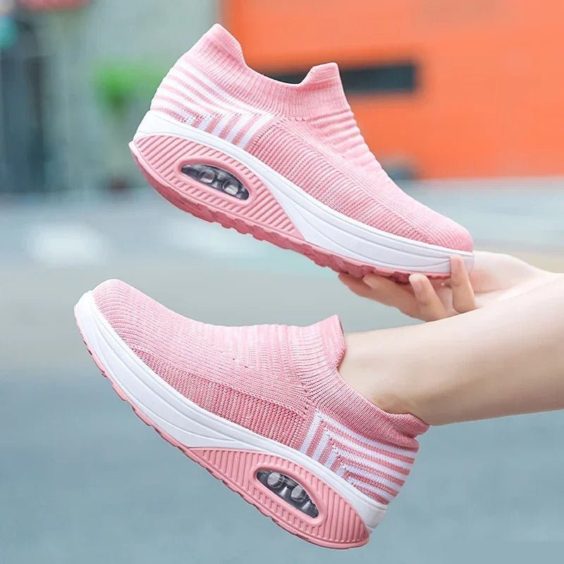 Mesh Slip - In Sneakers Dames met Chunky Zool en Ergonomische Pasvorm - ZovaFashion - Schoenen Dames