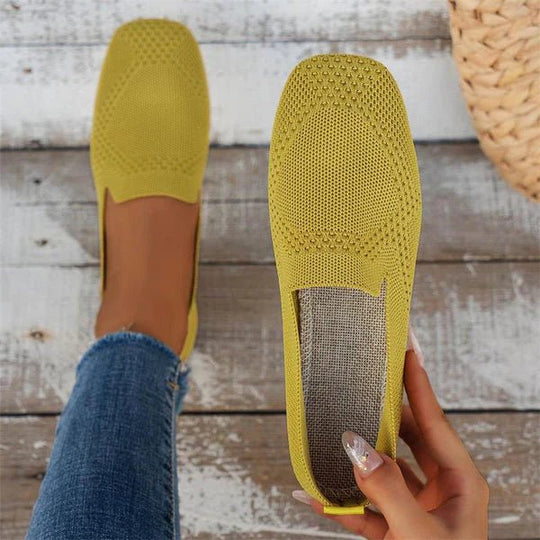 Mesh Sneakers Dames met Ronde Neus en Slip - On Design - ZovaFashion - Schoenen Dames