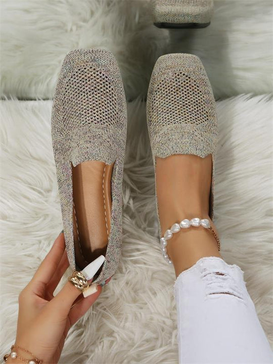 Mesh Sneakers Dames met Ronde Neus en Slip - On Design - ZovaFashion - Schoenen Dames