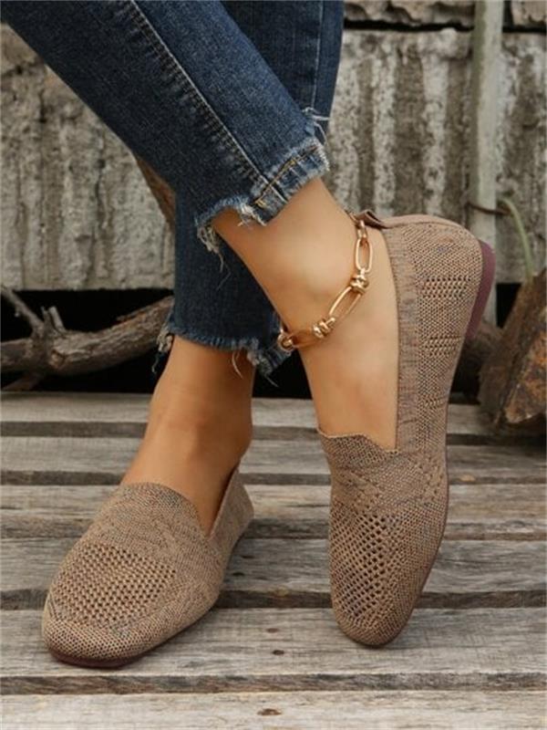 Mesh Sneakers Dames met Ronde Neus en Slip - On Design - ZovaFashion - Schoenen Dames