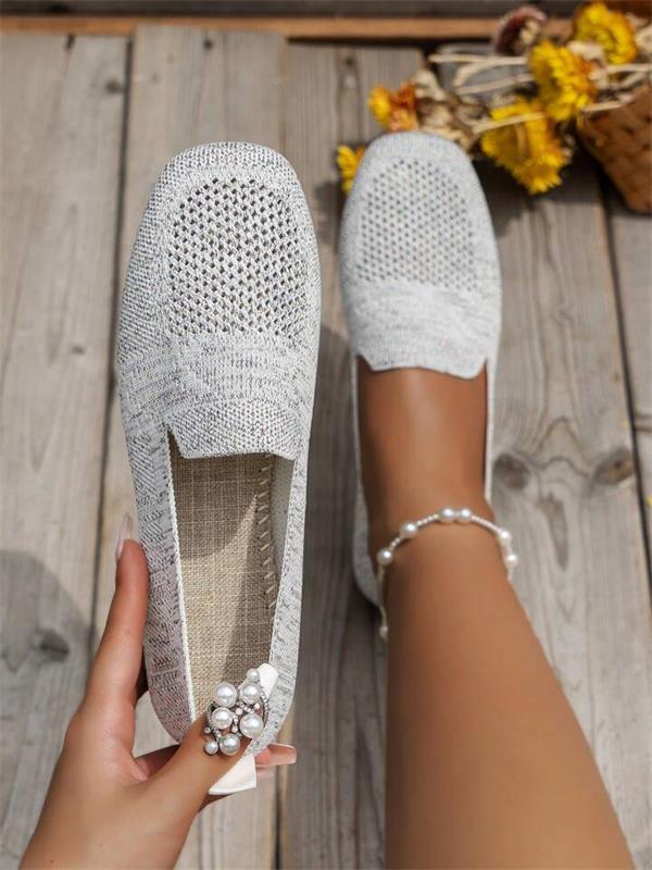 Mesh Sneakers Dames met Ronde Neus en Slip - On Design - ZovaFashion - Schoenen Dames