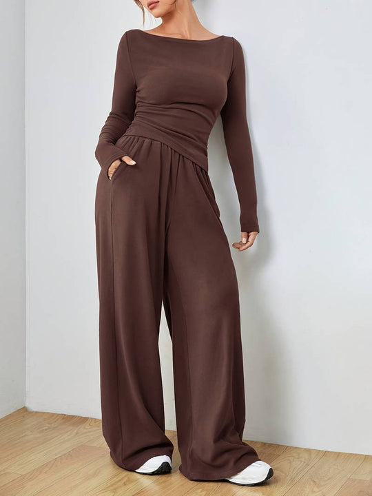 Mia Pantalon Dames van Katoen met Relaxed Fit en Elastische Tailleband - ZovaFashion - Lange Broek Dames