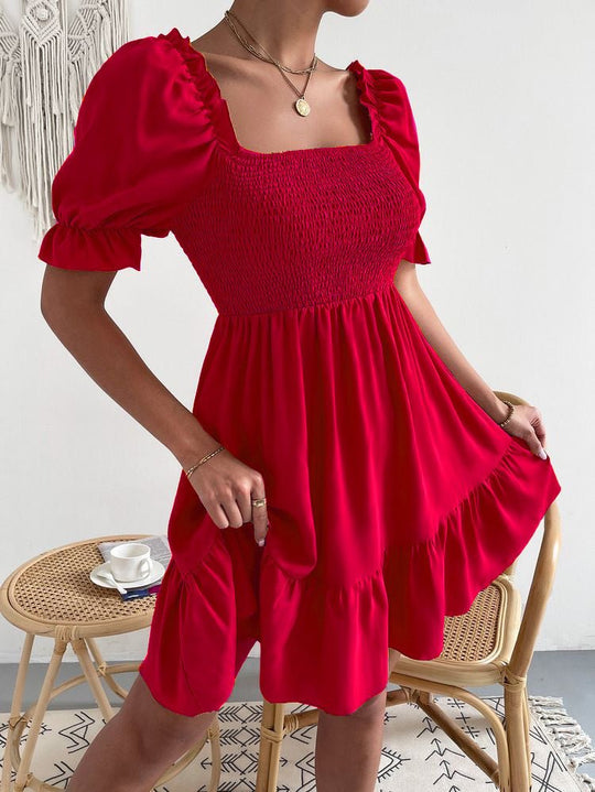 Midi Zomerjurk Dames met Fringe Details en Relaxed Fit in Lichtgewicht Stof - Zova - Fashion