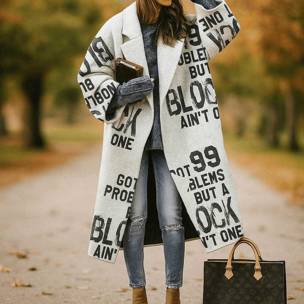 Milla – Lange Jas – Warme Kleuren – Stijlvol Comfort