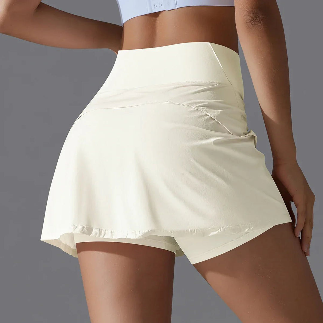 Mini Zomerrok Dames in Polyester - Spandex met Dubbele Laag en Elastische Tailleband - Zova - Fashion
